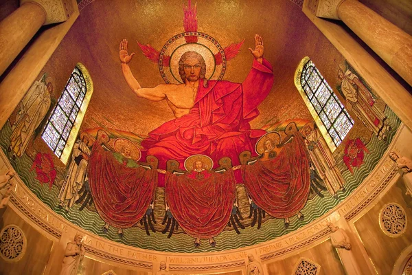 stock image Christ Mosaic Shrine of Immaculate Conception Insides Washington