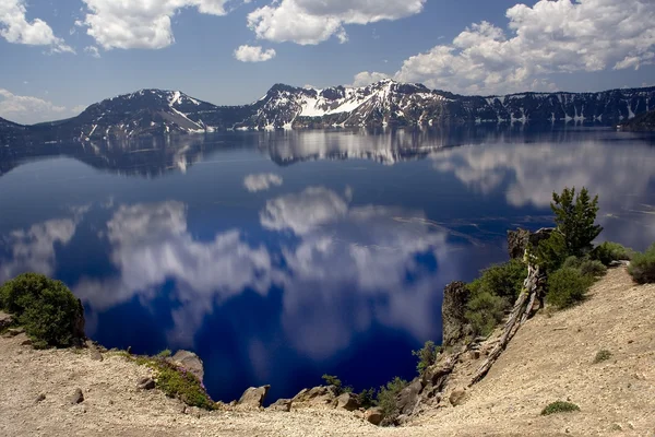 Озеро Крейтер роздуми Орегон — стокове фото