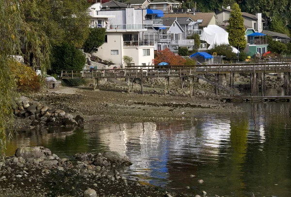 Deep Cove Reflections Harbor Vancouver BC Canada — Stock Photo, Image