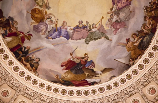 Нас Capitol купольна ротонди Apothesis Джордж Вашингтон, округ Колумбія — стокове фото