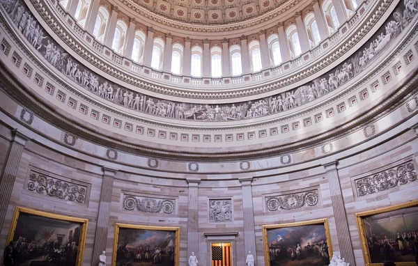 US Capitol Dome Rotunda Paintings Washington DC — Stock Photo, Image