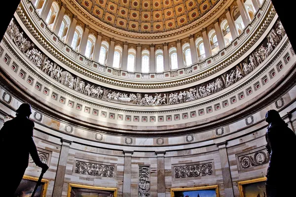US Capitol Dome Rotunda Statues DC — Stock Photo, Image