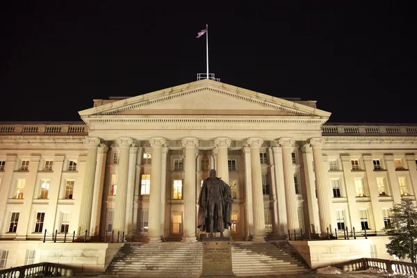 Министерство финансов США Статуя Альберта Галлатина Вашингтон — стоковое фото