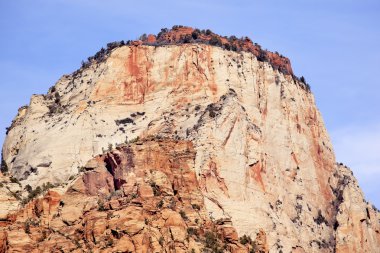 The Sentinel Tower of Virgin Zion Canyon National Park Utah clipart