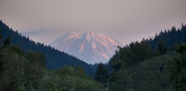 Mount Rainier from Issaquah Valley, Washington clipart