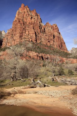 Mahkeme patricarchs virgin river zion Kanyon Milli Parkı Utah