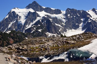 Mount shuksan küçük yansıma sanatçı işaret washington Eyaleti