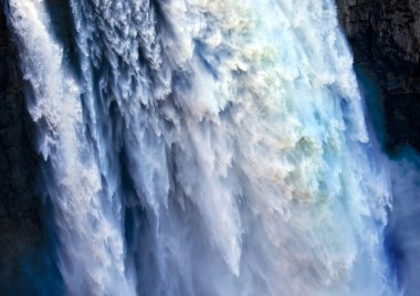 Waterfall Chaos Snoqualme Falls Abstract Washington State Pacifi clipart
