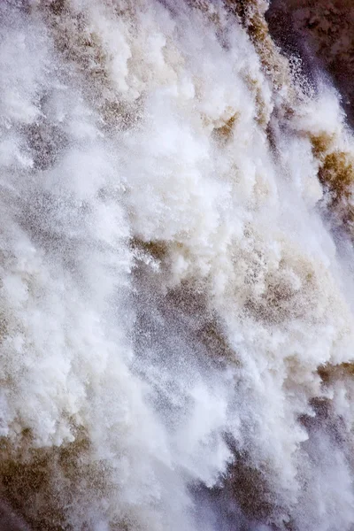 White Brown Snoqualme Falls Cachoeira Abstract Washington State — Fotografia de Stock