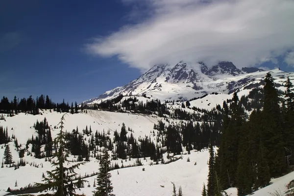 Paradies Gasthof, verschneites Paradies, Mount Rainier — Stockfoto
