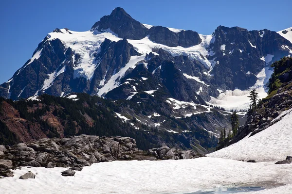 Campos de nieve Artista Point Glaciers Mount Shuksan Washington State — Foto de Stock