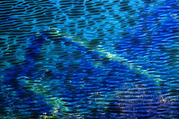 Onderwater log abstracte reflectie patronen gouden lake snoqualme — Stockfoto