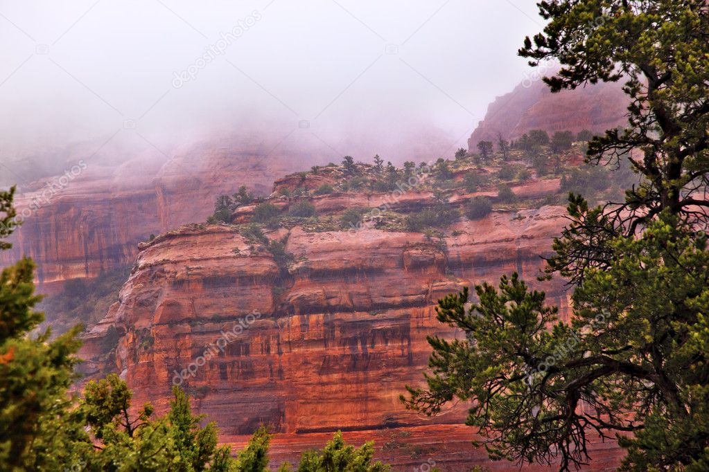Boynton Red Rock Canyon Rain Clouds Sedona Arizona