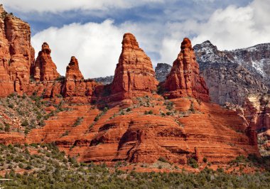 Madonna and Nuns Orange Red Rock Canyon Sedona Arizona clipart