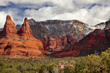 Rahibeler turuncu kırmızı Kanyon sedona arizona rock