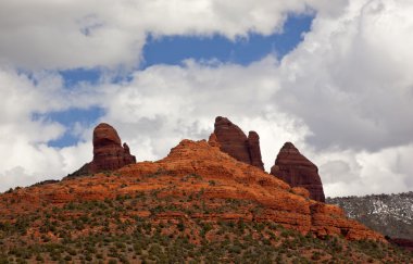 Snoopy Rock Butte Orange Red Rock Canyon Sedona Arizona clipart