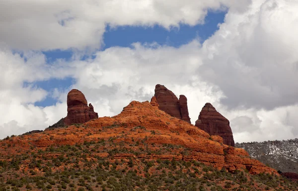 史努比岩石比尤特橘红色岩石峡谷多纳亚利桑那州 — 图库照片