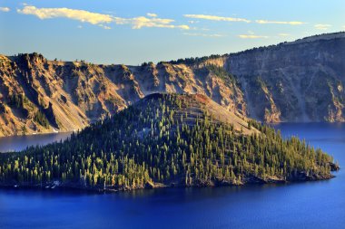 Sihirbaz Adası krater Gölü Milli Parkı Mavi Göl oregon