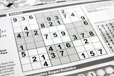 Sudoku puzzle clipart