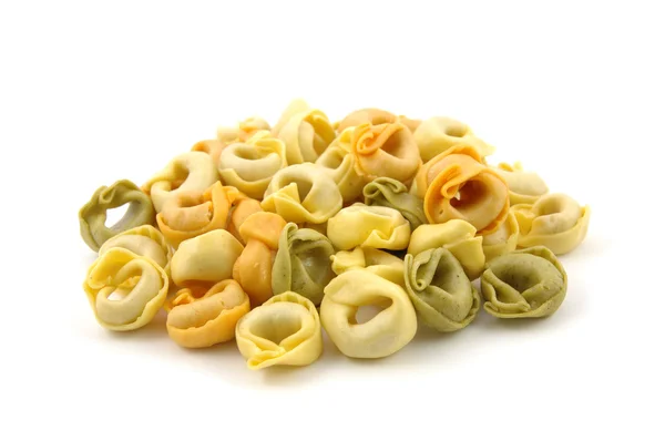 Tortellini tricolor seco — Fotografia de Stock