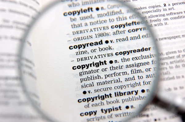 stock image Definition of copyright