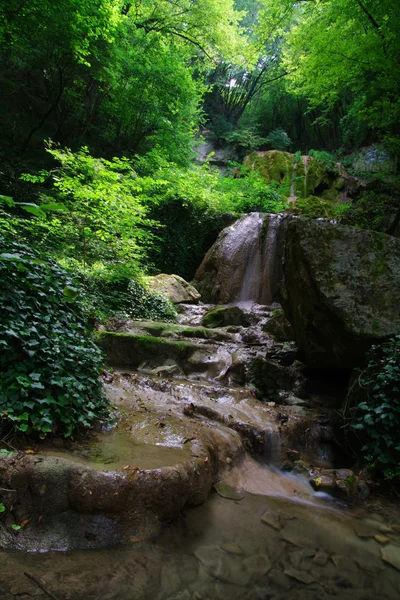 绿色的瀑布 — 图库照片