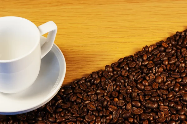 Coffee Beans and Cup — Stock Photo, Image
