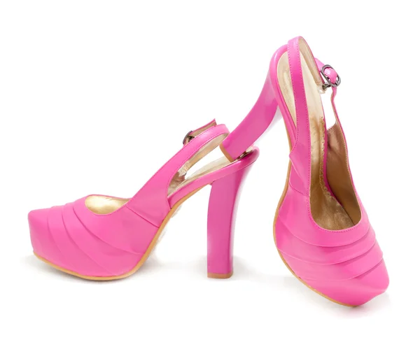 Roze hoge hak schoenen — Stockfoto