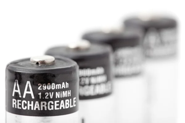 Uppladdningsbara batterier celler — Stockfoto