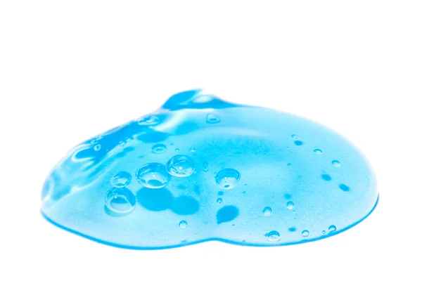 Modré holicí gel izolované na bílém — Stock fotografie
