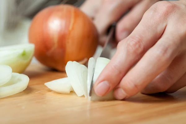 stock image Sliced onions