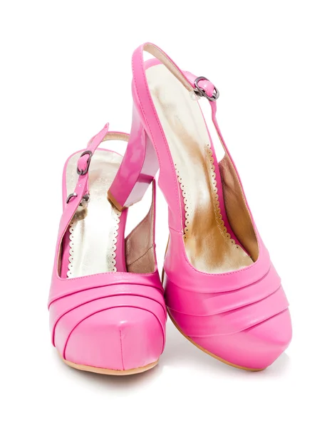 Розовые туфли на высоком каблуке — стоковое фото