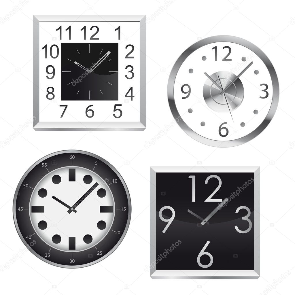 Metal wall clocks