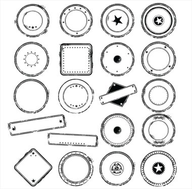 Sign Stamps set clipart