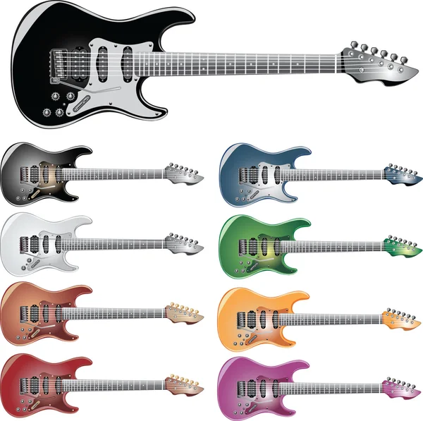 Elektrická sólová kytara — Stockový vektor