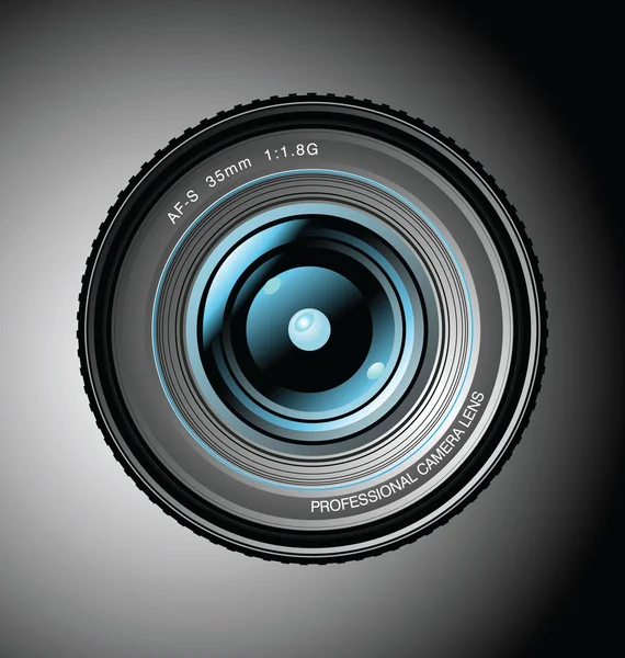 Professional camera Lens — Stock Vector