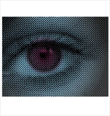 Eye Halftone Dots clipart