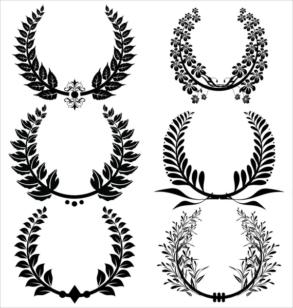 Laurel wreath Set — стоковый вектор