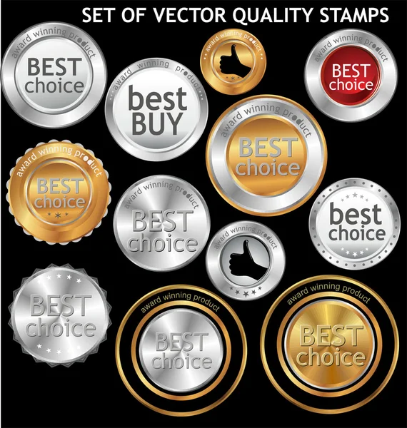 Nejlepší volba - set — Stockový vektor