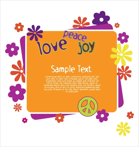 Love Peace Joy Illustration — Stock Vector