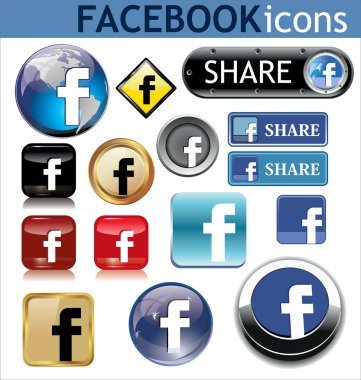 Facebook Icons clipart