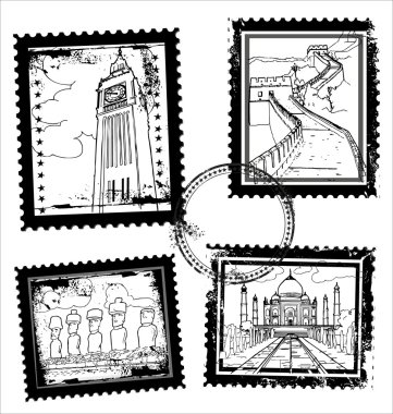 Dünya işaretleri pulları
