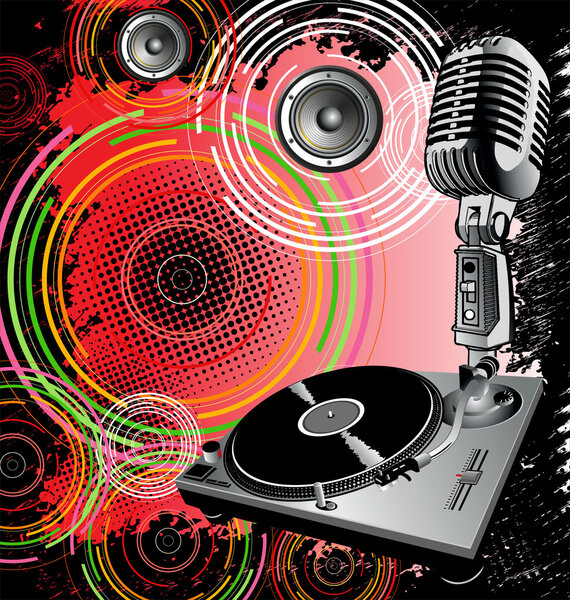 абстрактный музыкальный фон