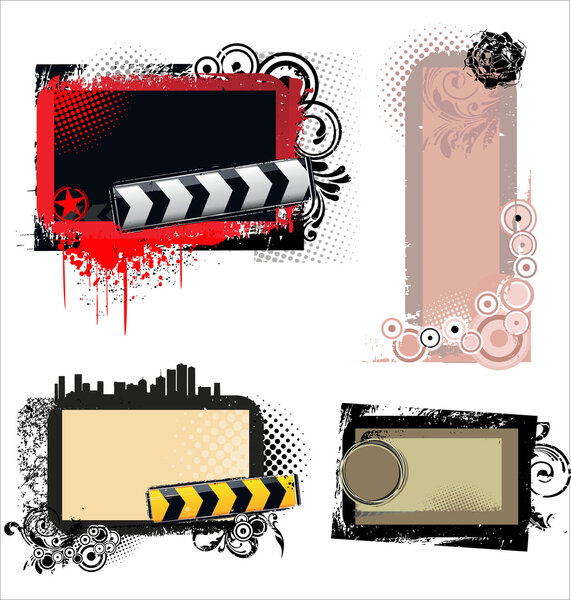 Abstract grunge banners