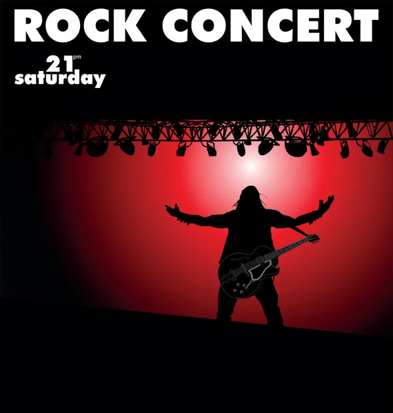 Concierto de rock — Archivo Imágenes Vectoriales
