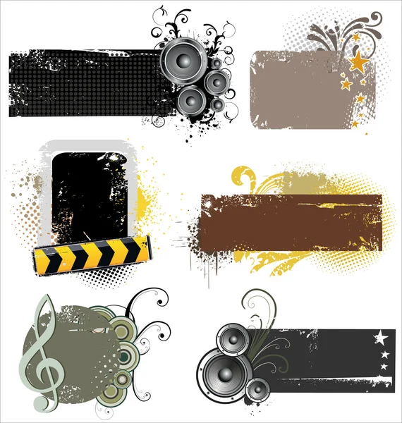 Music banners — Stock Vector