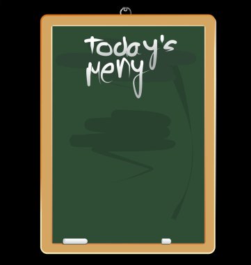 Menu blackboard - green clipart