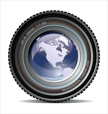 Camera lens clipart