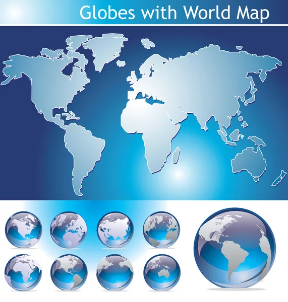 Weltkarte — Stockvektor