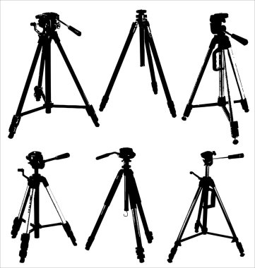 Camera tripods clipart